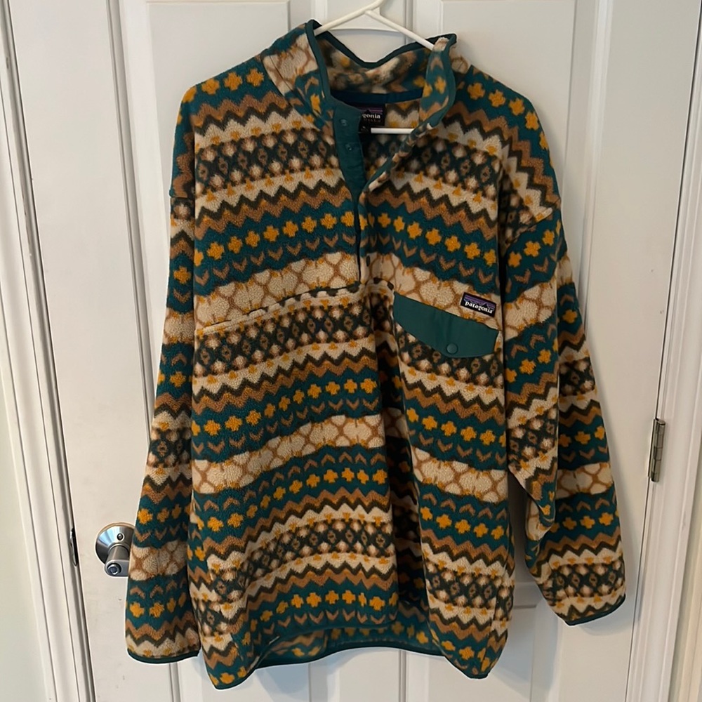 Patagonia Synchilla Snap-T Fleece Pullover Cliff
Arbor Green size XL